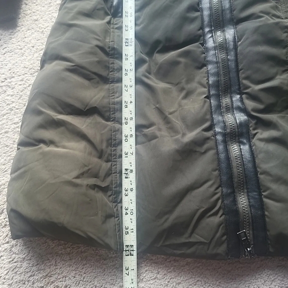 Canada WeatherGear Super Triple Goose Puffer Jacket Women S Green Coat Parka Fur - Picture 15 of 17